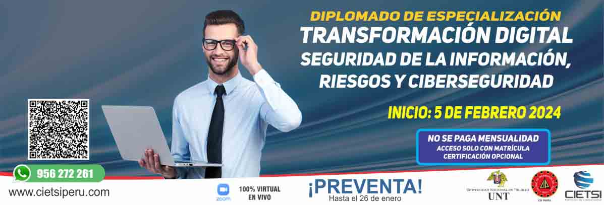 diplomado de especializaciOn en transformaciOn digital  seguridad de la informaciOn  riesgos y ciberseguridad 2024